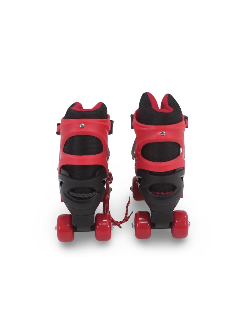 4-Wheel Roller Skates (M) – Red - Image 3